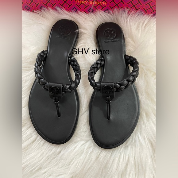 Tory Burch Benton braided sandals thong - Picture 4 of 5
